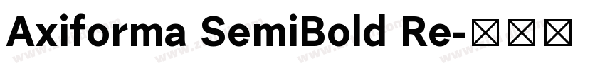 Axiforma SemiBold Re字体转换